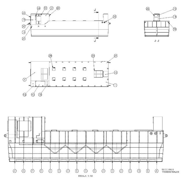 Feed Barge drawing