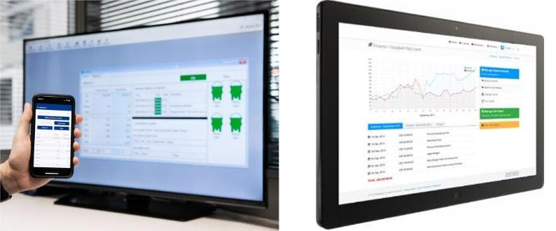 Software sistemas de alimentación acuicultura Fish Farm Feeder