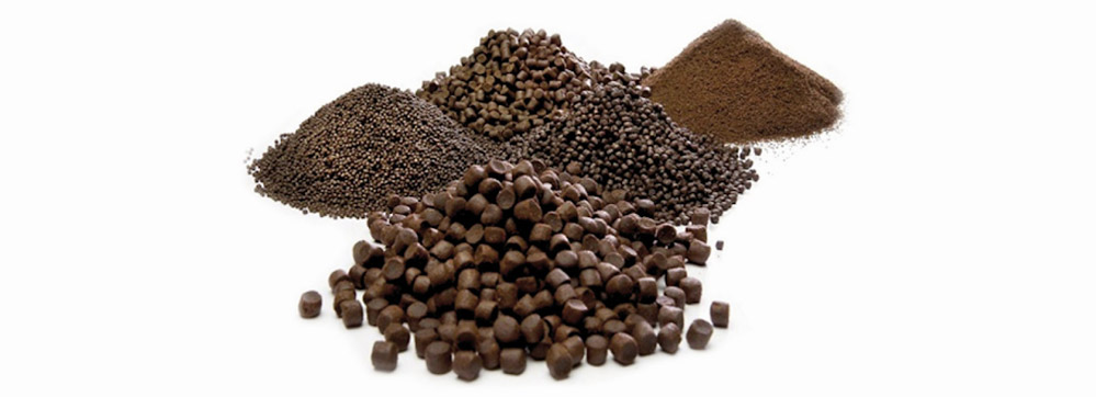 Fish feed used in automatic feeding systems