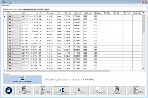 Programas de alimentación acuicultura Fish Farm Feeder