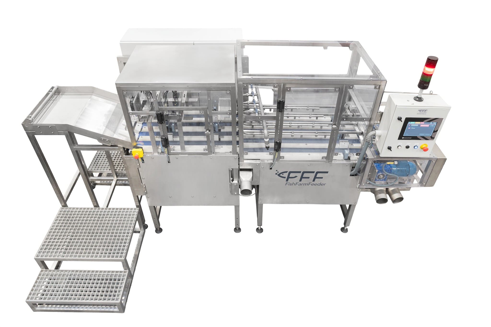 FishFarmFeeder FLATCLASS fish grader with IA