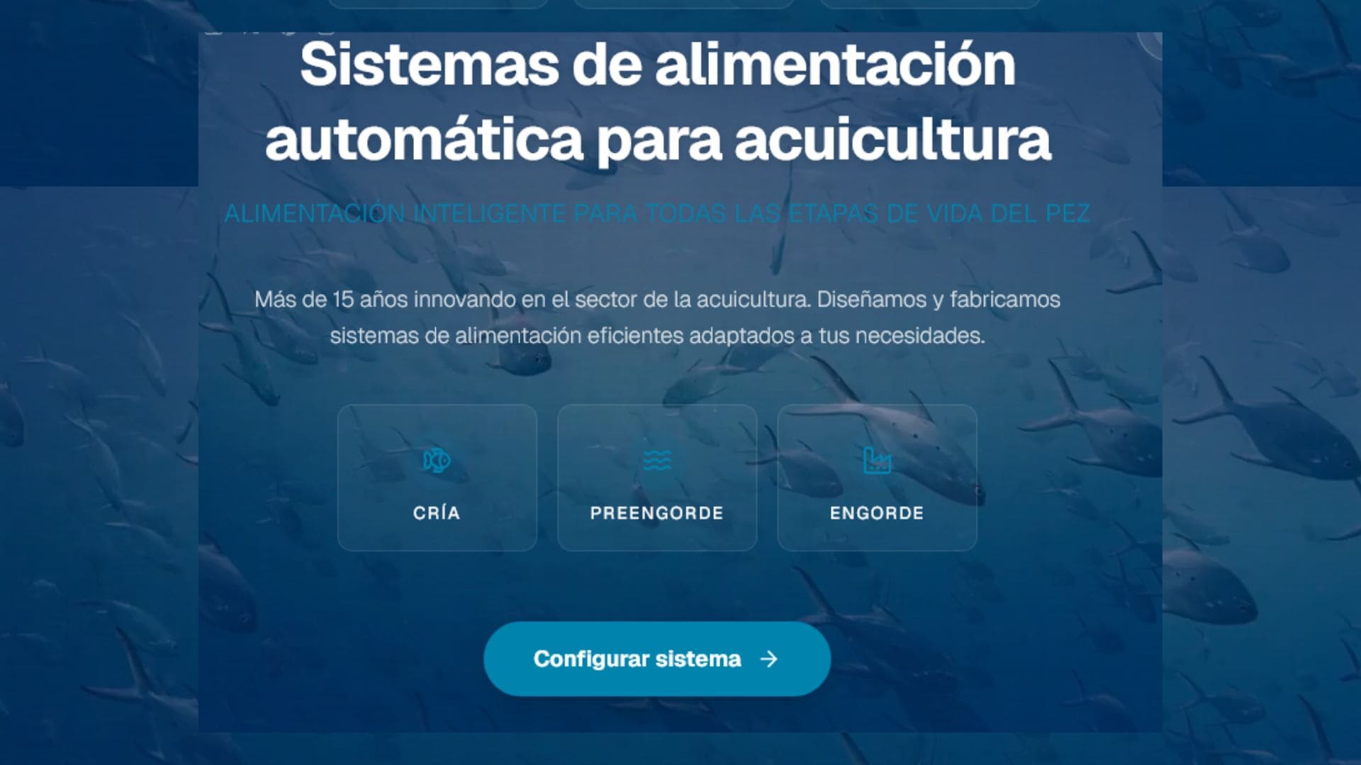 Smartconfig - herramienta para alimentación acuícola