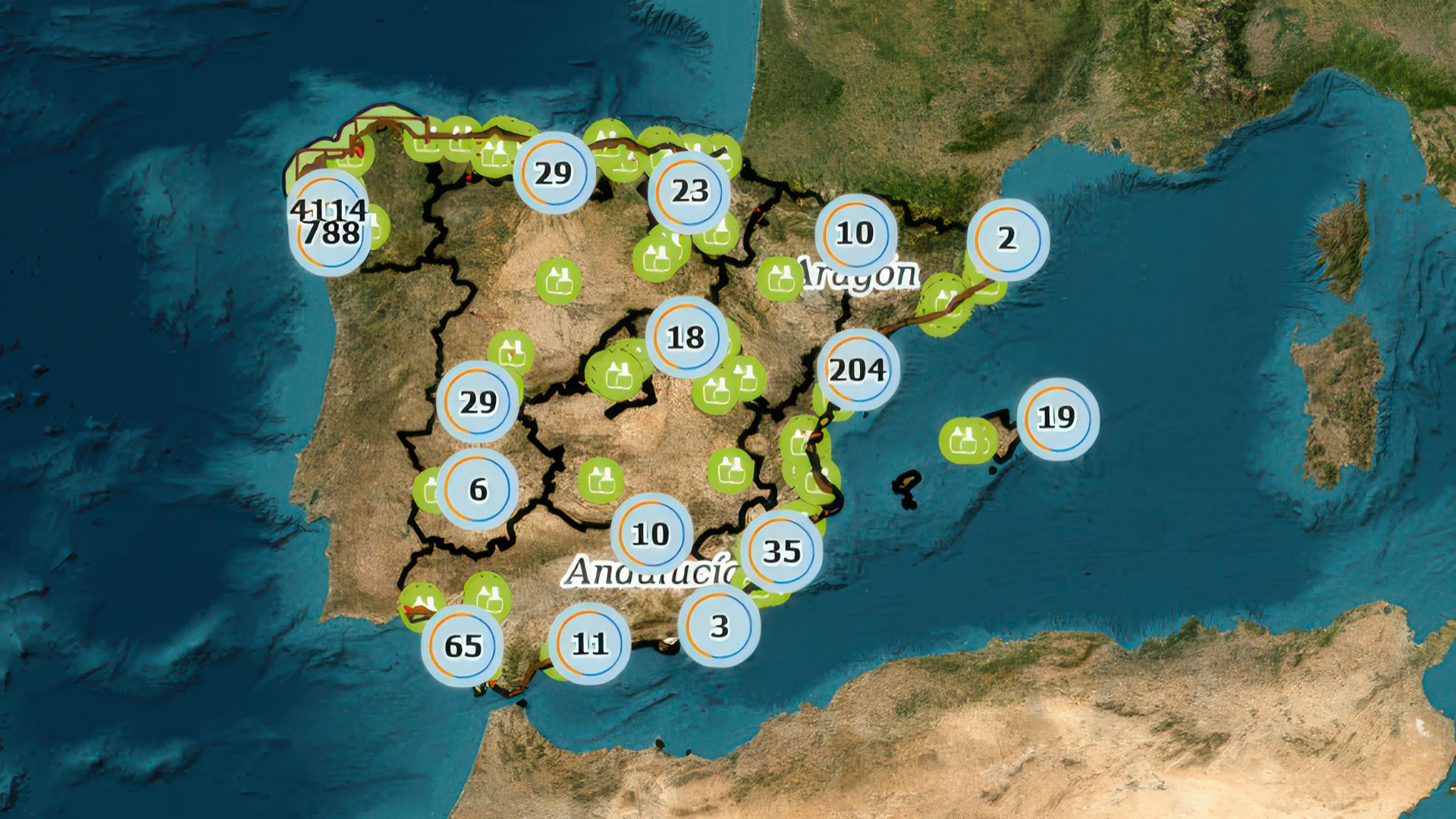 Blog 2.2 Map Of Aquaculture Farms In Spain