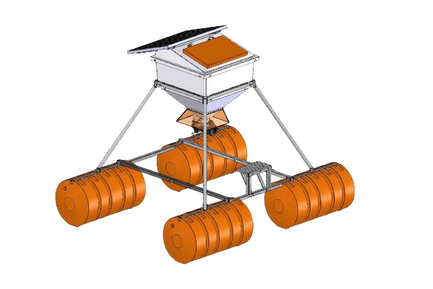 Individual shrimp feeder